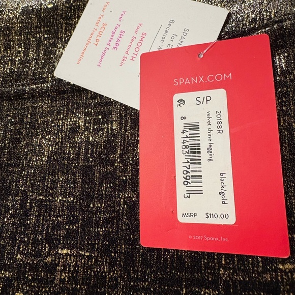 NWT SPANX Velvet Shine Leggings Size Small - Picture 8 of 8